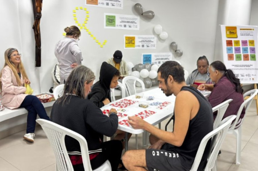 Ação do Janeiro Branco promoveu acolhimento e saúde mental no HGG