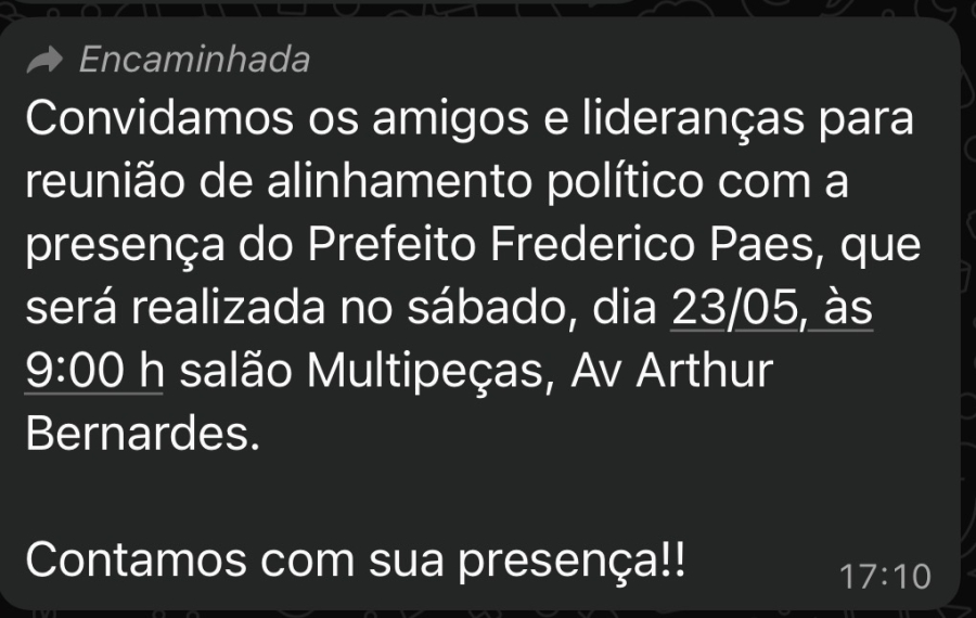 Denúncia aponta suposta pressão política sobre cargos de confiança em reunião com Frederico Paes e Wladimir Garotinho