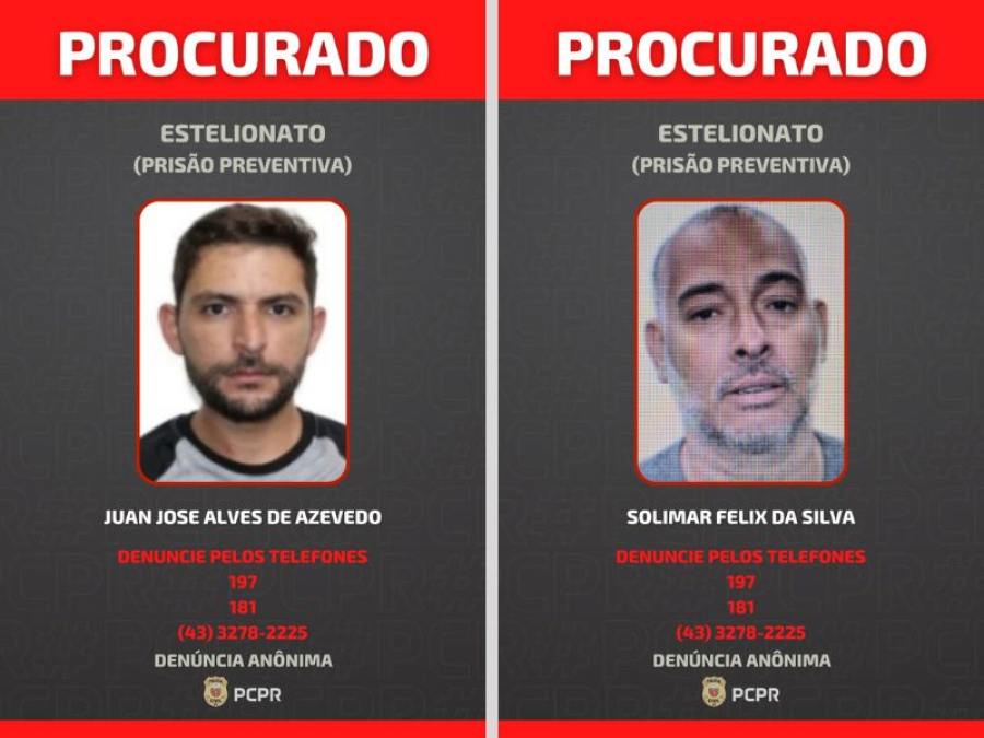 Polícia divulga imagens de suspeitos foragidos em investigação sobre golpe do falso advogado