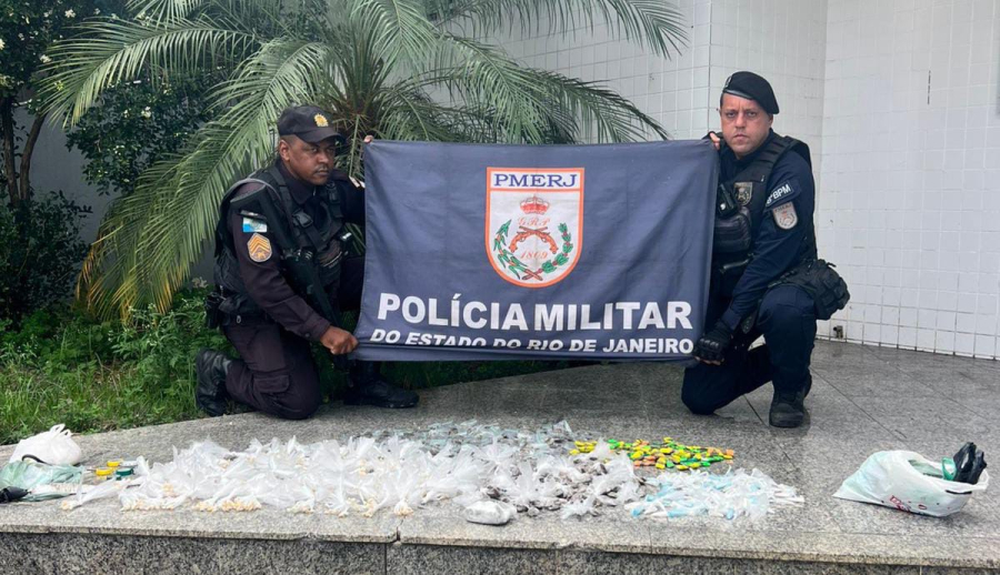 PM apreende quase 8 quilos de drogas e estima prejuízo de R$ 31 mil ao tráfico em Campos
