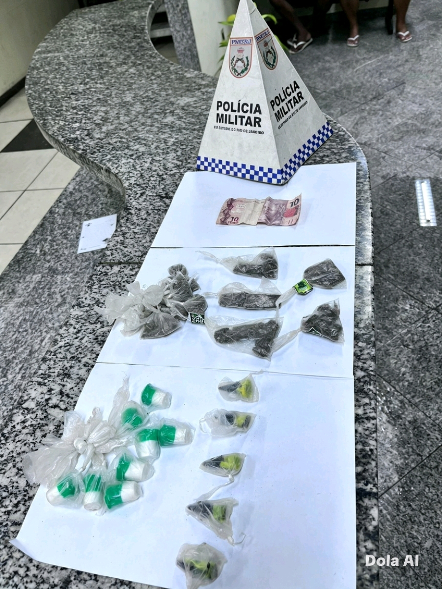 Operação apreende cocaína e maconha nas Casinhas do Açu e homem fica preso por tráfico