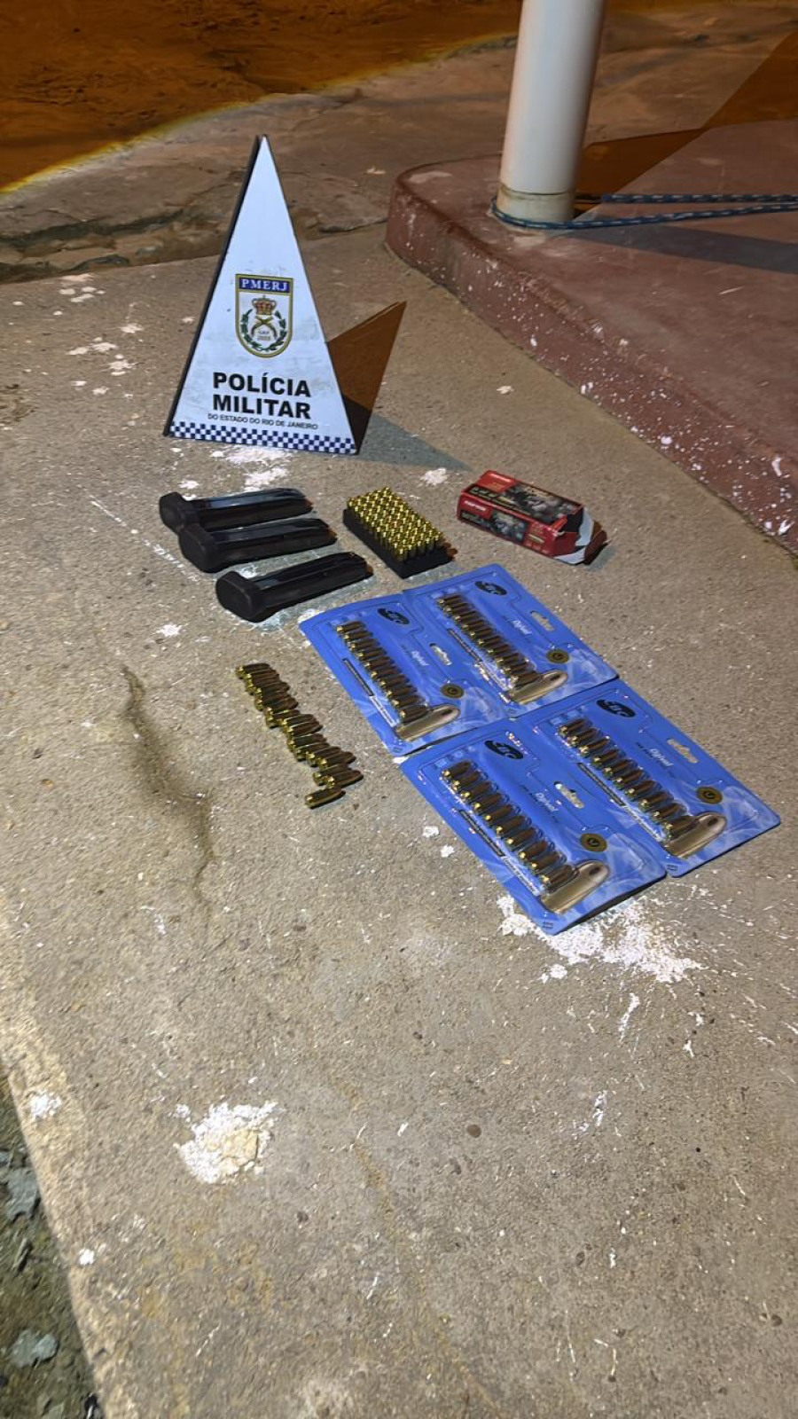 Polícia Militar apreende munições e carregadores durante ação em Martins Lage