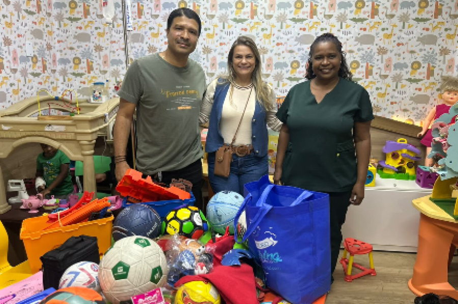 Brinquedoteca do HFM recebe doação e amplia opções de lazer para crianças internadas